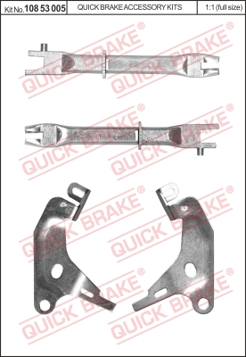 Regulacja szczęk hamulcowych QUICK BRAKE 108 53 005