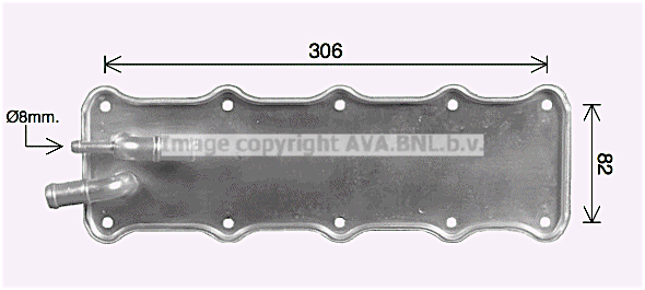 Chłodnica powietrza intercooler AVA QUALITY COOLING VN4421