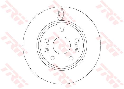 Tarcza hamulcowa TRW DF6703