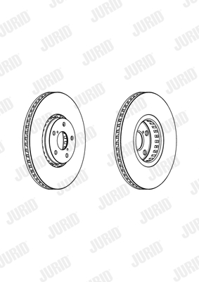 Tarcza hamulcowa JURID 562949JC-1