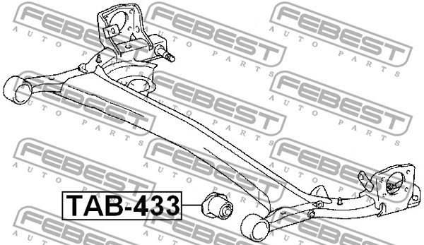 Łożyskowanie  korpusu osi FEBEST TAB-433