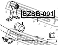 Guma stabilizatora FEBEST BZSB-001