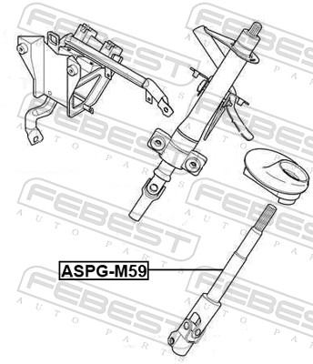 Wał kierowniczy FEBEST ASPG-M59