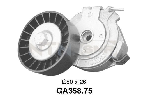 Rolka napinacza paska osprzętu SNR GA358.75