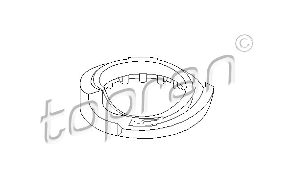 Poduszka sprężyny zawieszenia TOPRAN 108 031