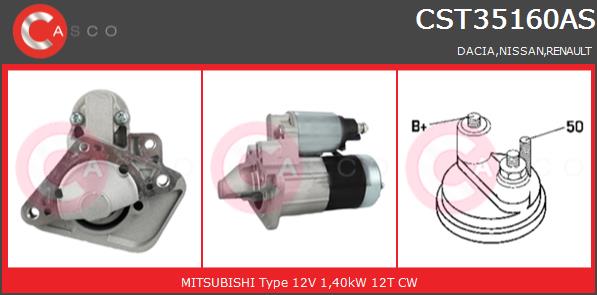 Rozrusznik CASCO CST35160AS