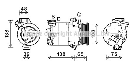 Kompresor klimatyzacji AVA QUALITY COOLING FDAK595