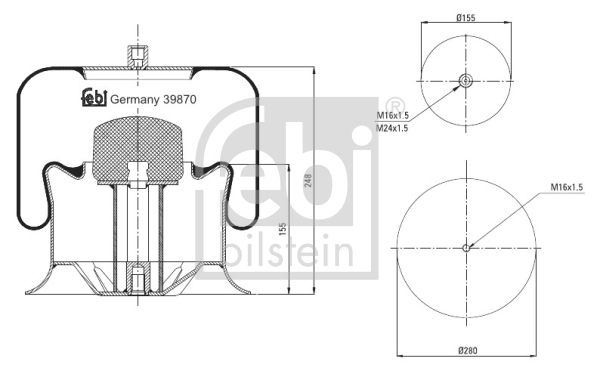 Miech powietrzny FEBI BILSTEIN 39870