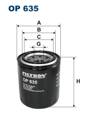 Filtr oleju FILTRON OP635