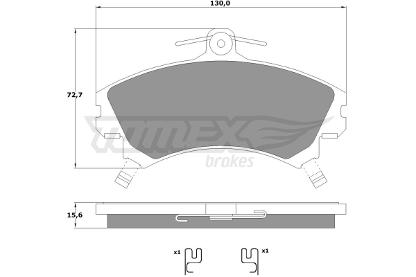 Klocki hamulcowe TOMEX BRAKES TX 11-52