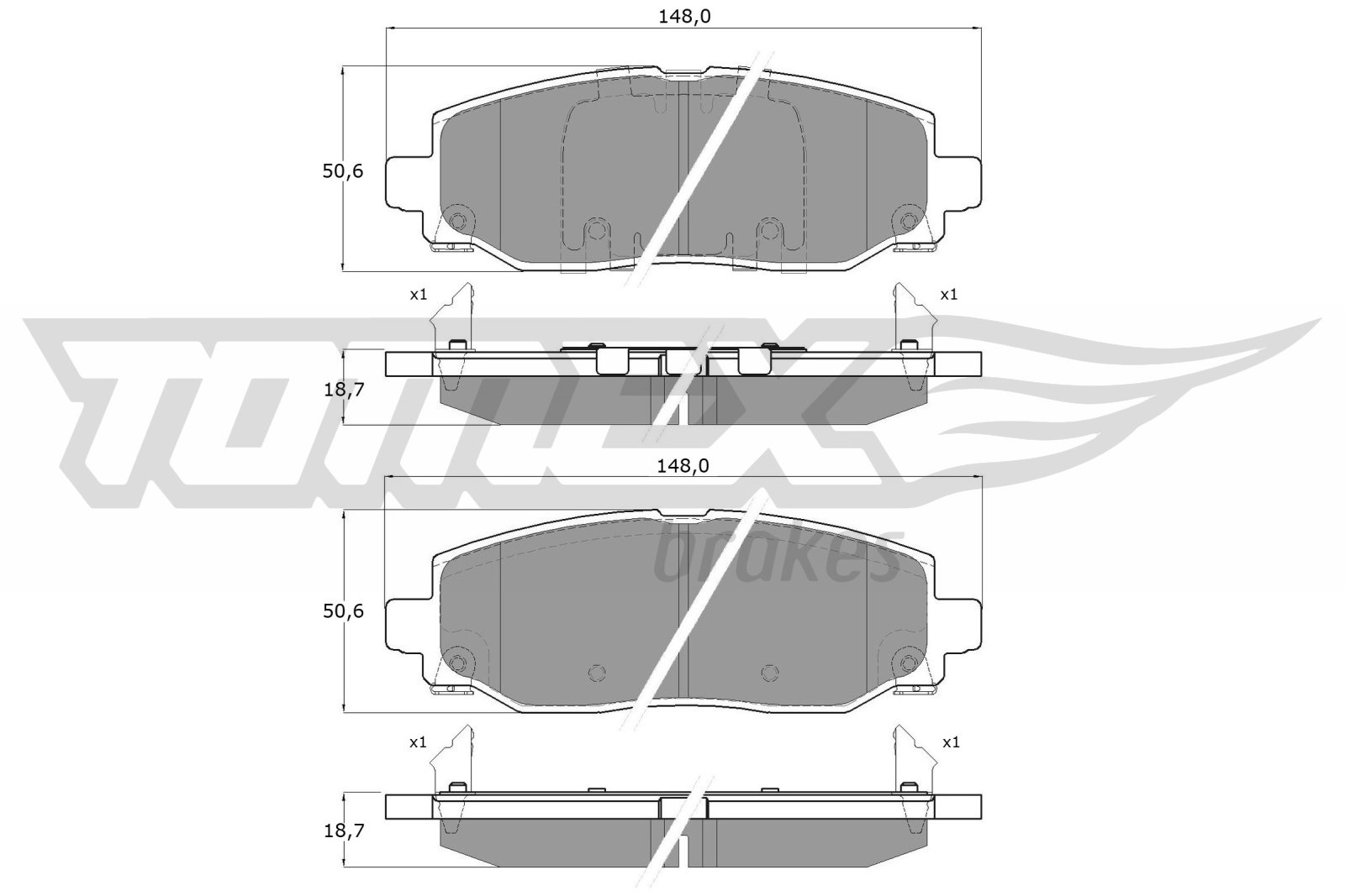 Klocki hamulcowe TOMEX BRAKES TX 60-04