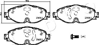 Klocki hamulcowe JAPKO 500942