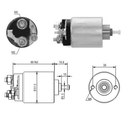 Elektromagnes rozrusznika MEAT & DORIA 46104