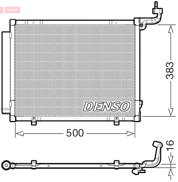 Skraplacz, klimatyzacja DENSO DCN10057