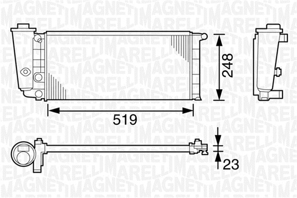 Chłodnica MAGNETI MARELLI 350213101000