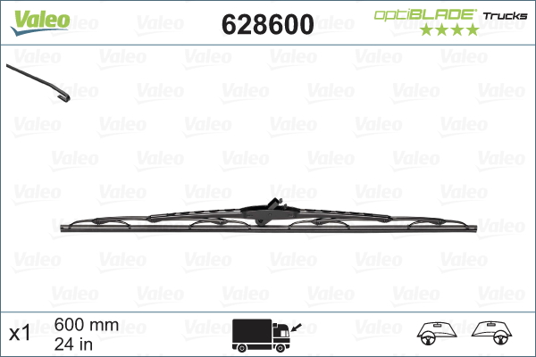 Pióro wycieraczki VALEO 628600
