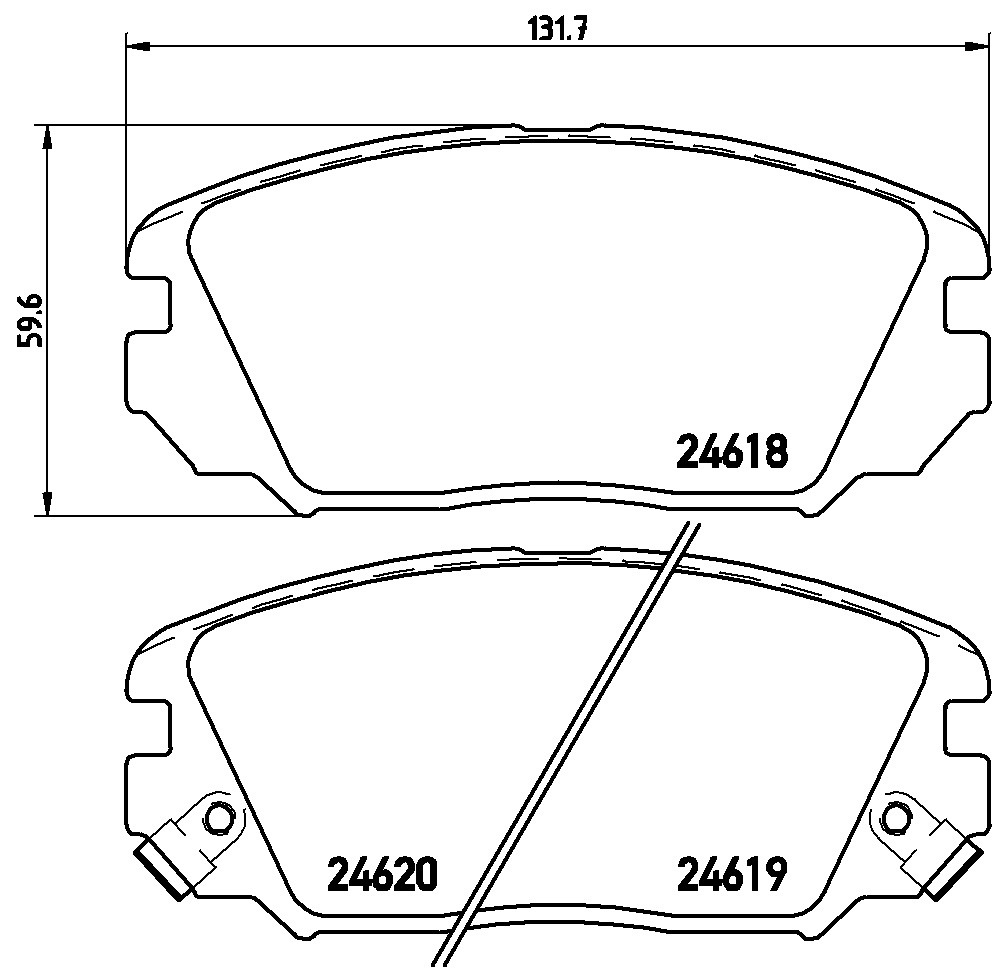 Klocki hamulcowe BREMBO P 30 031