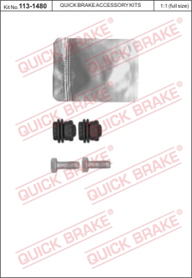 Zestaw naprawczy zacisk hamulcowy QUICK BRAKE 113-1480