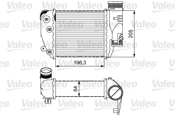 Chłodnica powietrza intercooler VALEO 818610