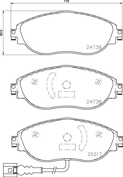 Klocki hamulcowe BREMBO P 85 131X