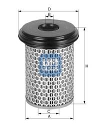 Filtr powietrza UFI 27.838.00