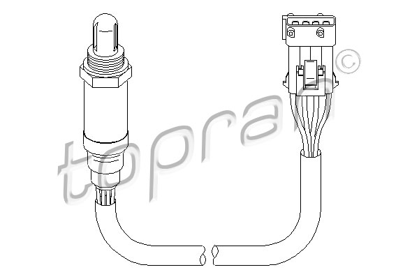 Sonda lambda TOPRAN 721 857