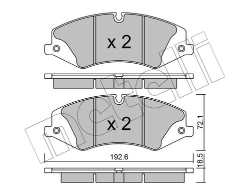 Klocki hamulcowe METELLI 22-0836-0