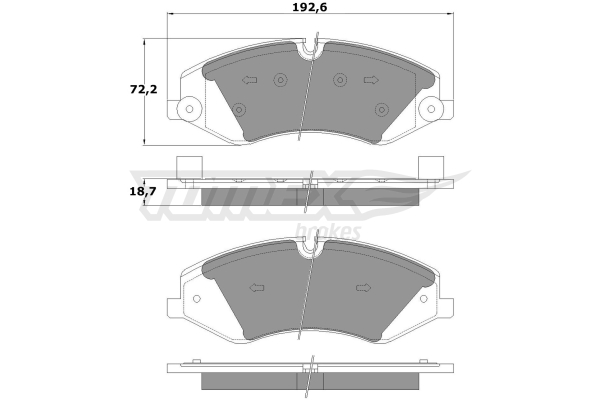 Klocki hamulcowe TOMEX BRAKES TX 17-73