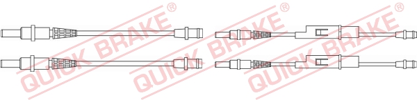 Czujnik zużycia klocków QUICK BRAKE WS 0256 A