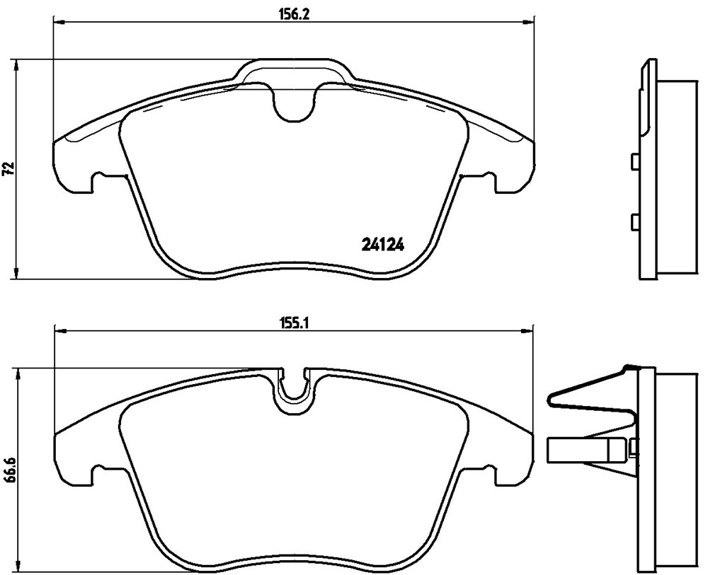 Klocki hamulcowe BREMBO P 36 022