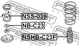 Osłona  miecha powietrznego FEBEST NSHB-C23F