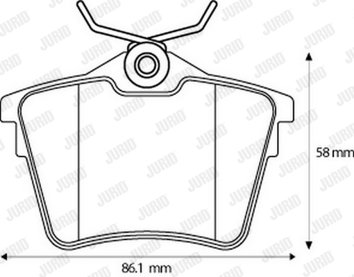 Klocki hamulcowe JURID 573133J