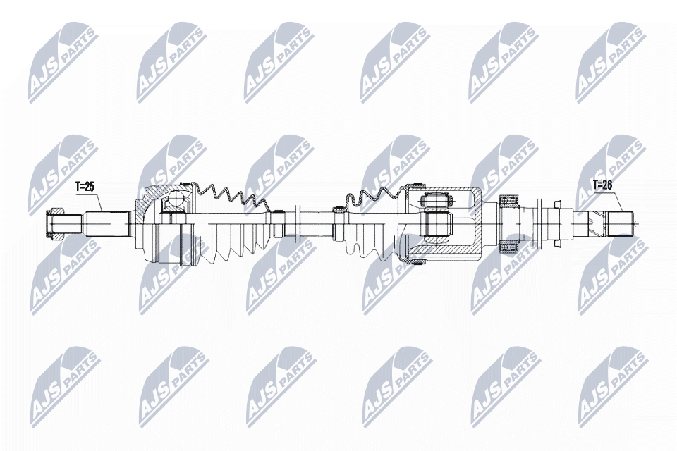 Wał napędowy NTY NPW-RE-187