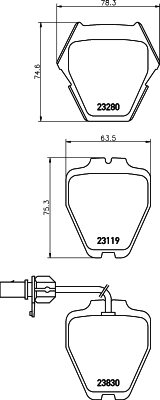 Klocki hamulcowe HELLA PAGID 8DB 355 009-031