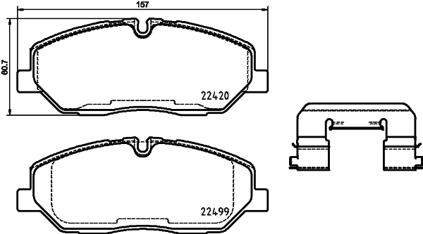 Klocki hamulcowe HELLA 8DB 355 025-231