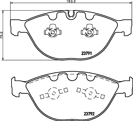 Klocki hamulcowe HELLA 8DB 355 006-551
