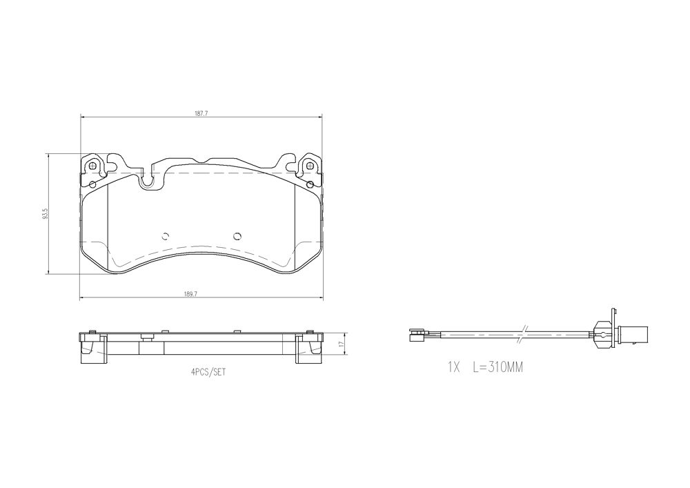 Klocki hamulcowe BREMBO P 50 164