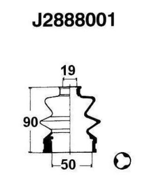Zestaw osłon NIPPARTS J2888001