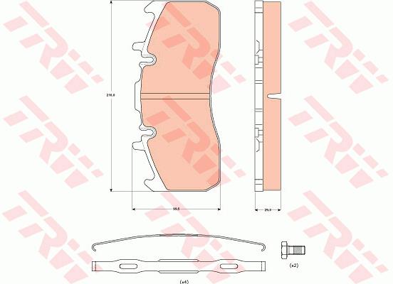 Klocki hamulcowe TRW GDB5102