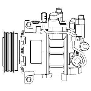 Kompresor klimatyzacji DELPHI CS20474