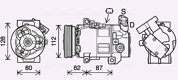 Kompresor, klimatyzacja AVA QUALITY COOLING DAAK015
