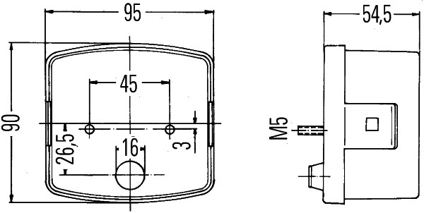 Lampa tylna zespolona HELLA 2SD 002 776-231