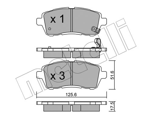 Klocki hamulcowe METELLI 22-0793-0