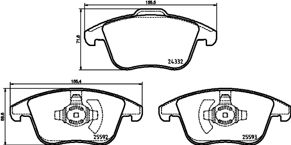 Klocki hamulcowe HELLA 8DB 355 037-781