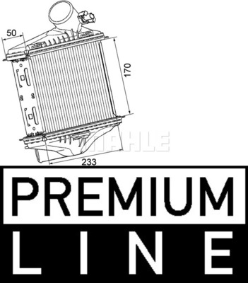 Chłodnica powietrza intercooler MAHLE CI 174 000P