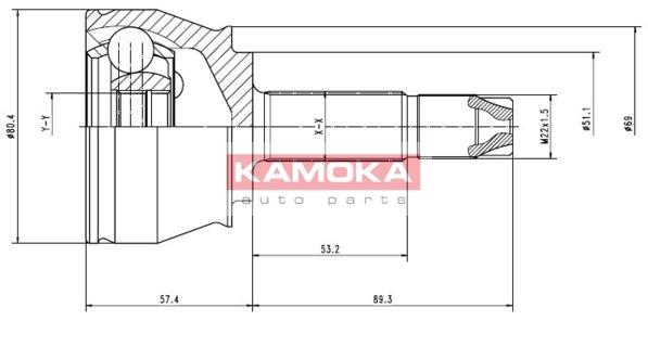 Przegub KAMOKA 7136