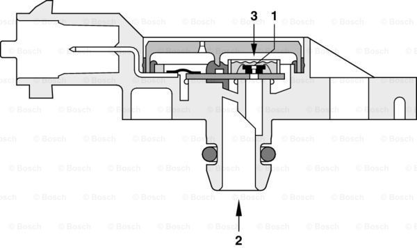 Czujnik ciśnienia spalin BOSCH 0 281 002 772