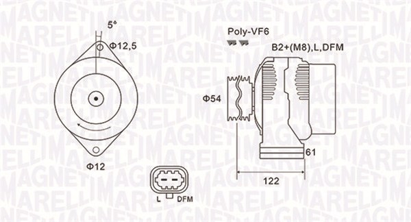 Alternator MAGNETI MARELLI 063731994010