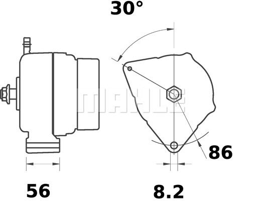 Alternator MAHLE MG 178