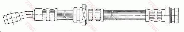 Przewód hamulcowy elastyczny TRW PHD478